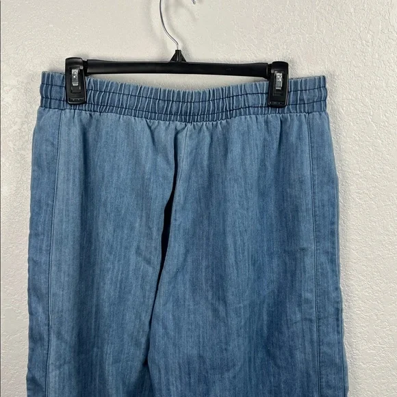 Three Bird Nest Women’s So Comfy Wide Leg Denim Pant Sz M Light Blue Boho Chic - Picture 7 of 8